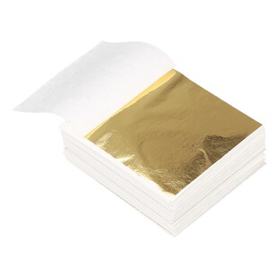 Factory Direct high quality decoration top nail 9cm Taiwan imitation gold foil paper Crystal mud multi-color gold foil paper