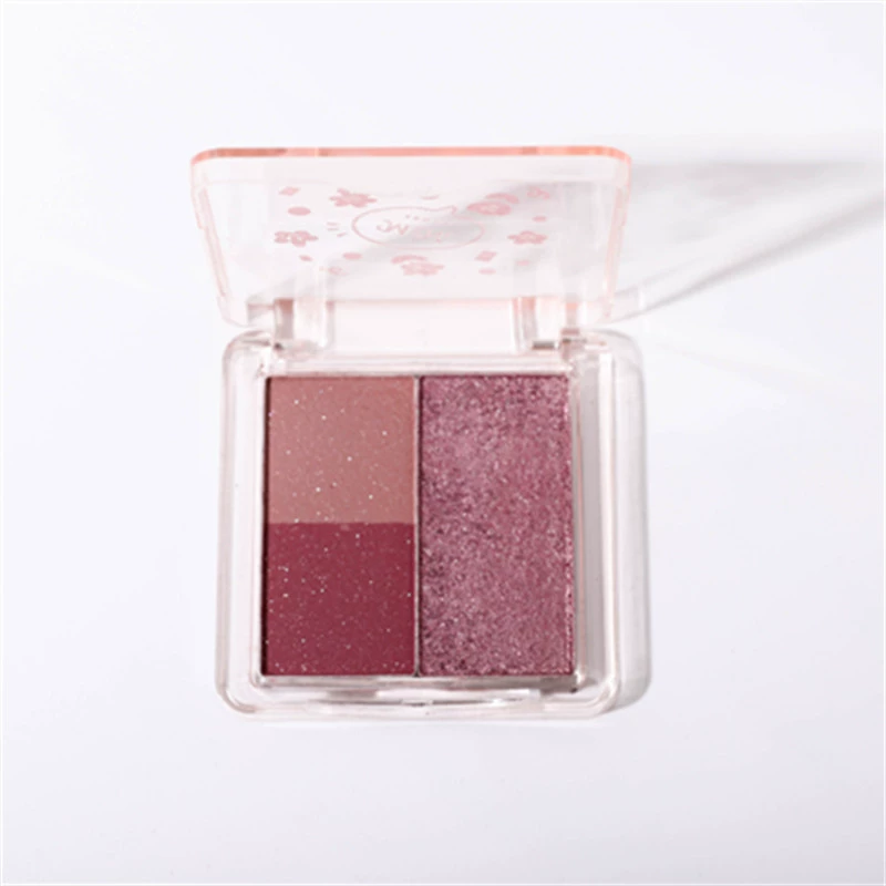 JADED Jiada Little Rose Mint трехцветная палетка теней для век розовый фиолетовый Xiaomeng новый перламутровый блестящий пигмент доступный для студентов и национальной моды