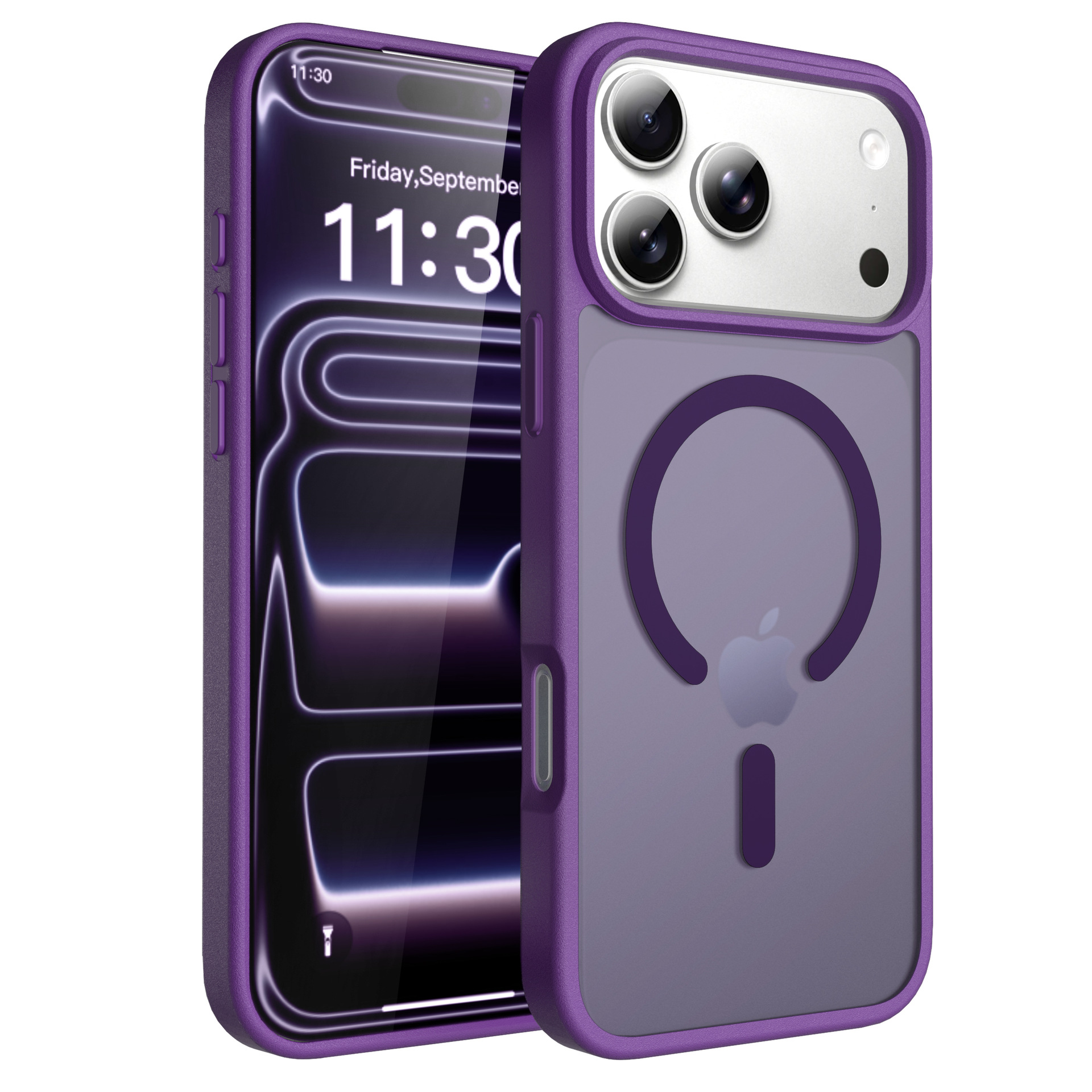 Funda Magnética para Celular para Apple 16 Plus y iPhone 17 Pro Max, TPU, Anti-caídas, Cobertura Completa