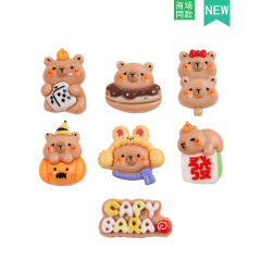 自選卡皮巴拉樹脂洞洞鞋diy配飾鞋扣配件鞋花裝飾拖鞋飾品可拆卸