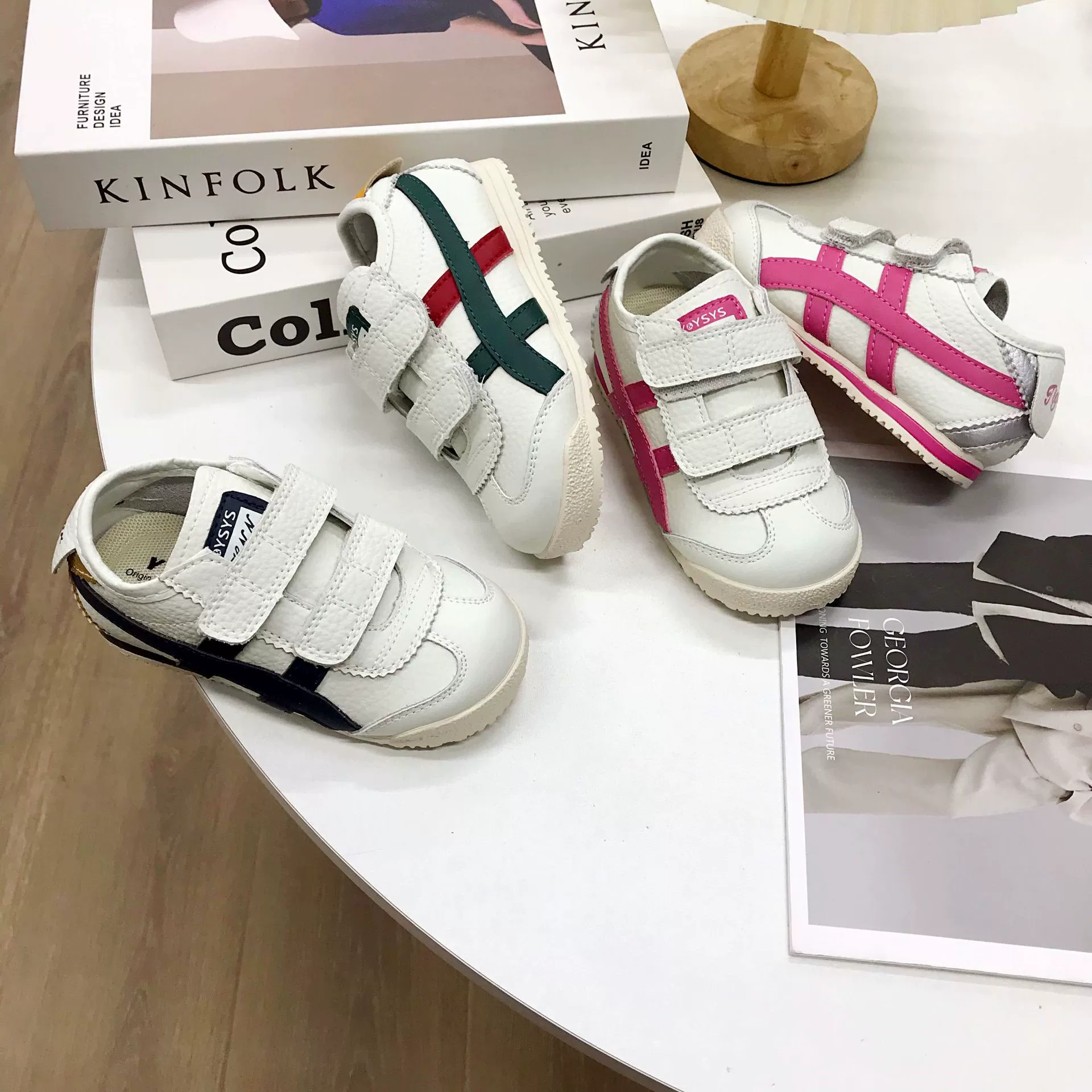 Новинка осени 202, розовые туфли Форрест Гамп для девочек в корейском стиле для маленьких и средних детей, детская обувь для малышей на мягкой подошве, повседневные кроссовки для мальчиков