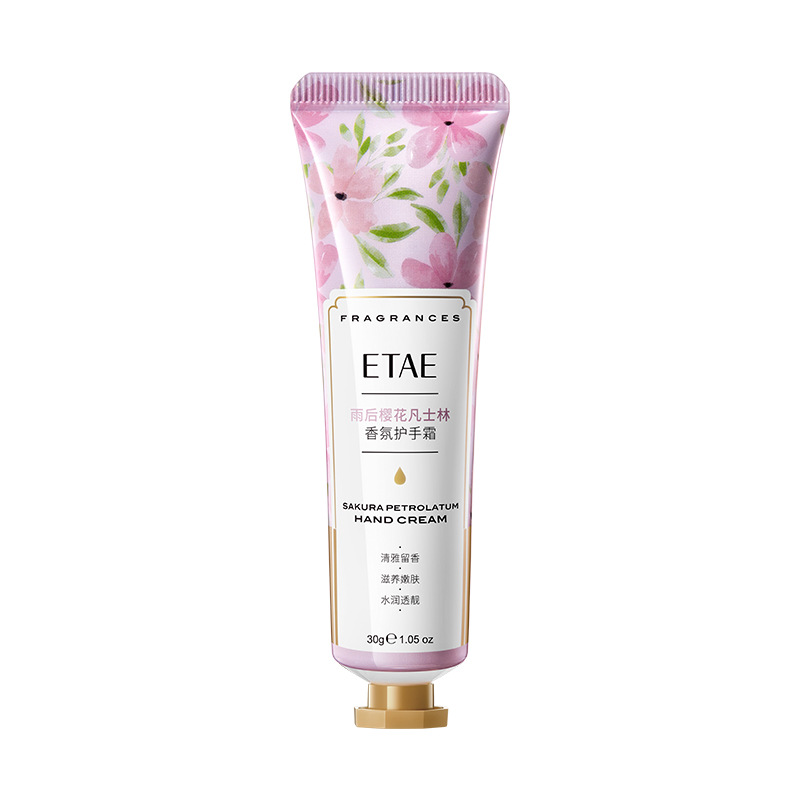 Fragrancia de cereza, crema de manos humectante, crema de manos para la piel de otoño y invierno, alta calidad facial.