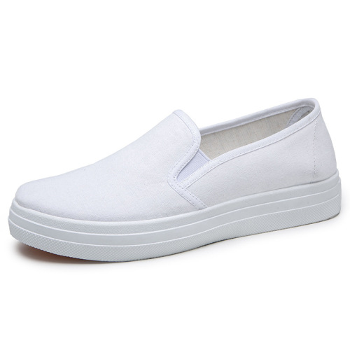 Nurse shoes for women, white flat slip-resistant casual shoes, low-top breathable versatile white shoes, old Beijing work fabric shoes