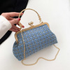 Fashionable chain, shoulder bag, trend one-shoulder bag, 2023, autumn, trend of season