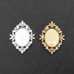 合金鏡面装飾部品13*18鏡面底托アクセサリードリル底托髪飾り蝶ネクタイ装飾