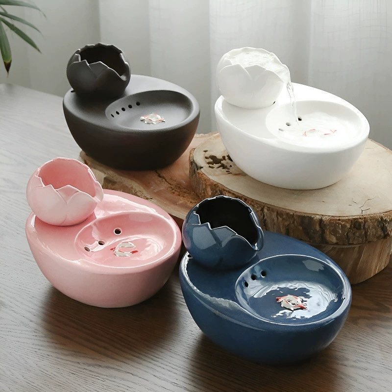 Диспенсер для циркулирующей воды для кошек, кормушка для воды, водяной насос, керамические товары для домашних животных, питьевая вода