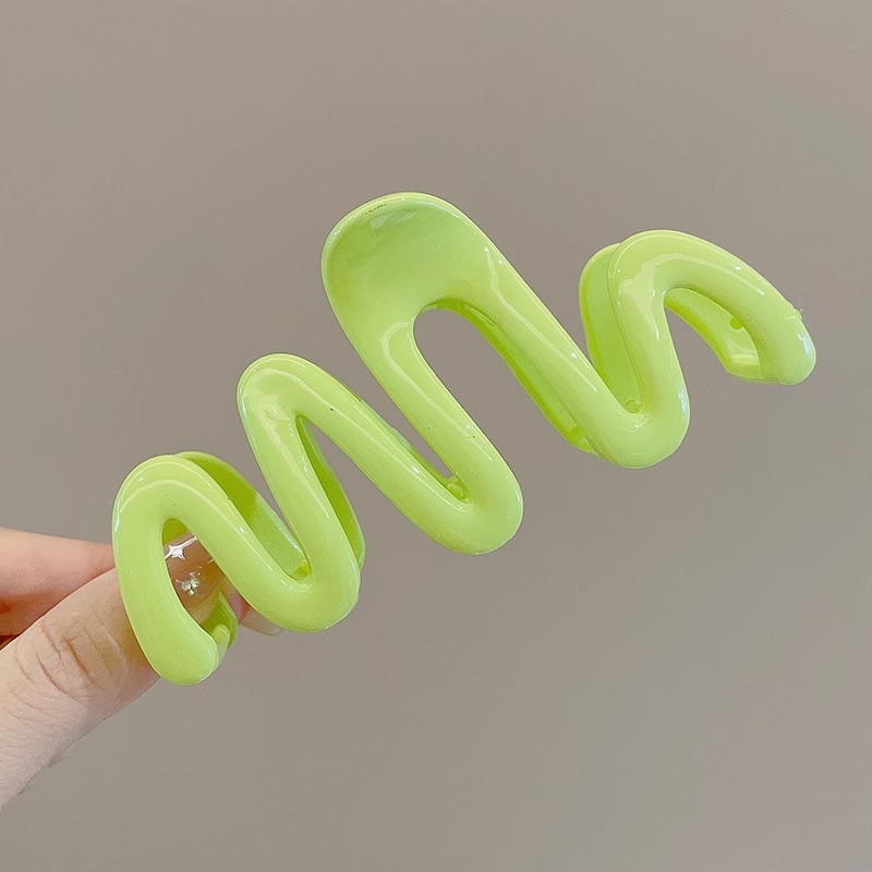 Otoño e invierno, clip de peluche Maillard, clip de tiburón en la parte posterior de la cabeza de alta calidad, volumen de cabello grande, horquilla, tocado, accesorios para el cabello para mujer