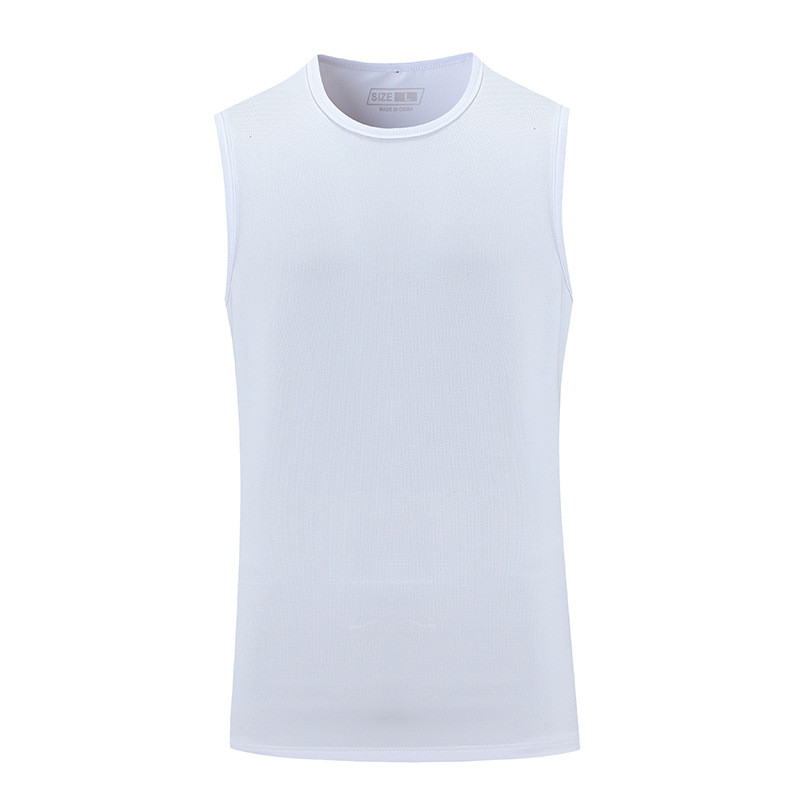 Maratón profesional de los hombres de verano corriendo Chaleco de secado rápido deportes fitness chaleco sin mangas suelto en stock impresión fija
