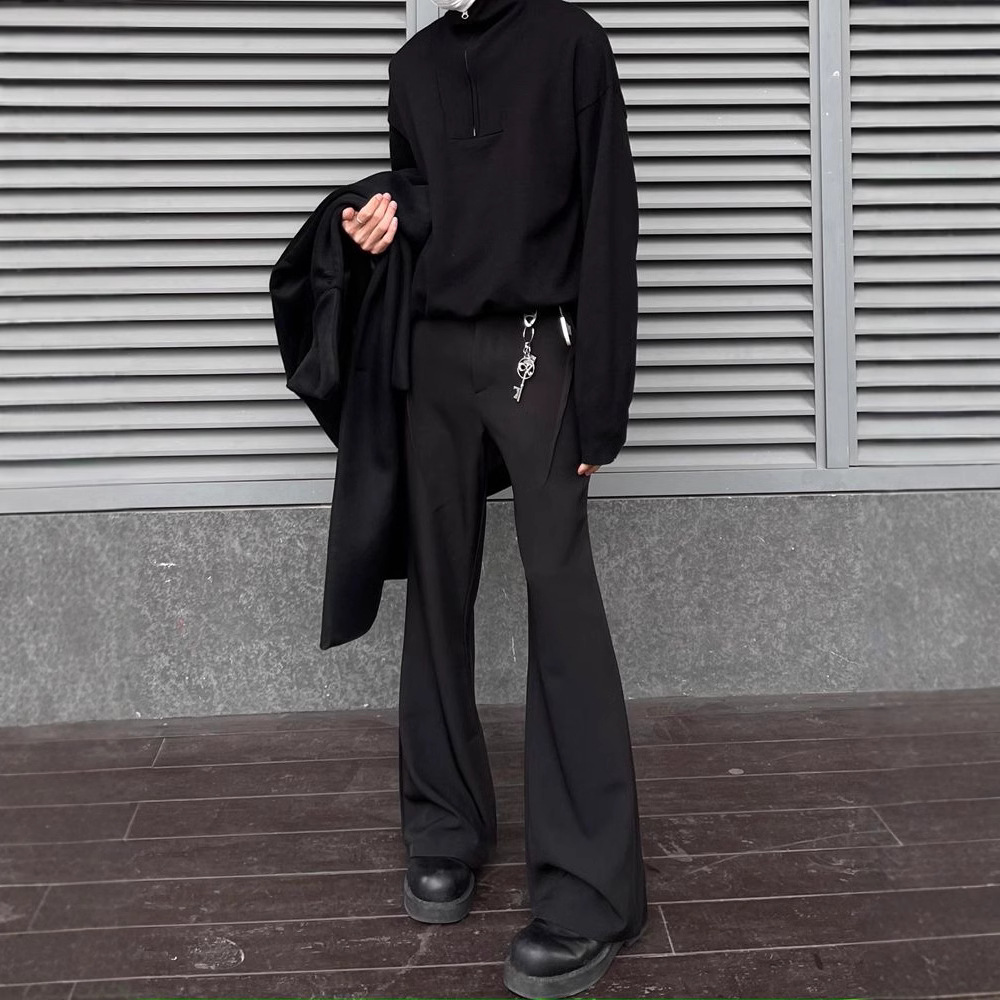 DM Tenacious cleanfit American Style Retro Simple Casual Loose Slim Look Men's Micro-Laxi Pants