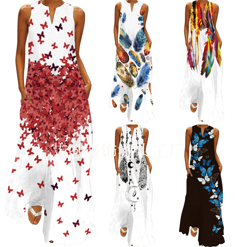 Summer sexy long skirt sleevless
