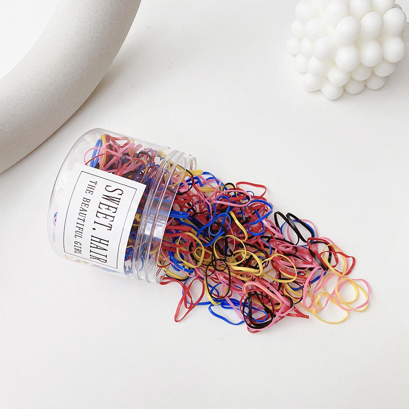 Banda de goma para niños, niñas, bebés, adornos de cabello para niños pequeños, anillo de cabello elástico, banda de goma desechable