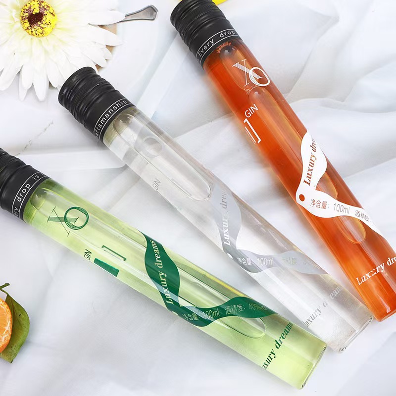 批发100ml试管酒瓶小瓶洋酒瓶50ml小支红酒瓶