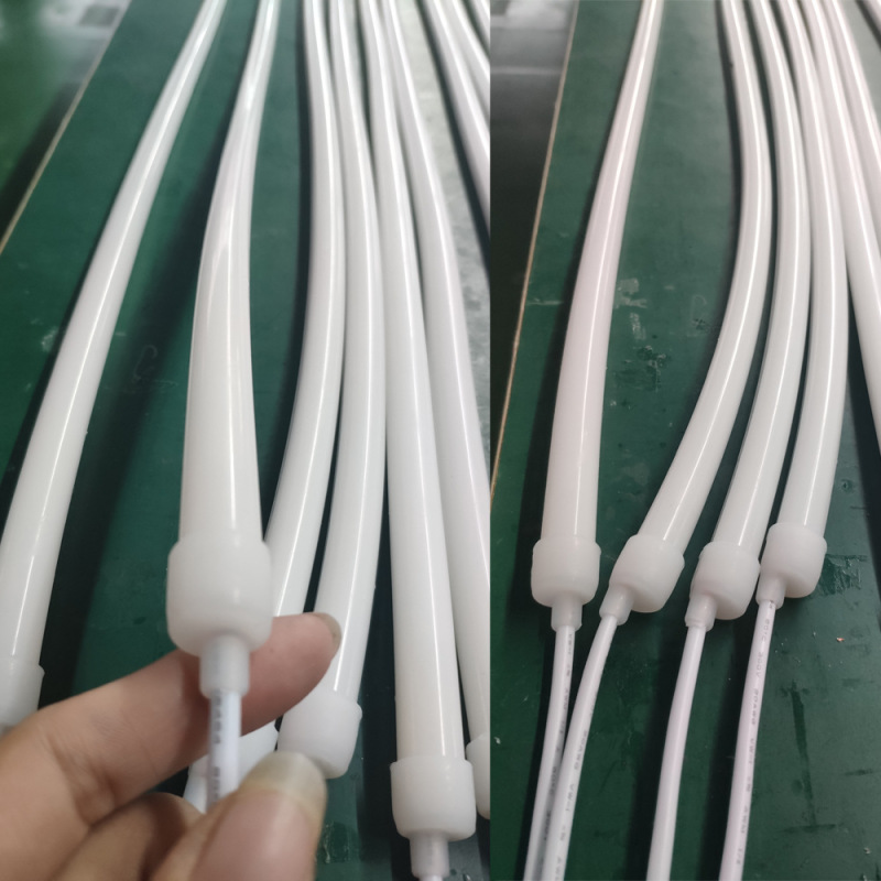 LED圆形霓虹条13 16 19 20 22 30直径幻彩硅胶灯带360度发光270度|undefined