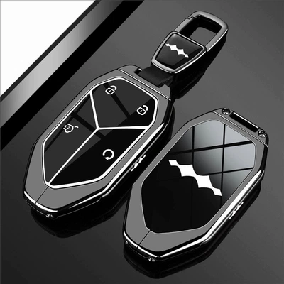Suitable for 2025 Leopard 5 Key Cover Static Rod/Key Bag - gun-black-car-logo-buckle