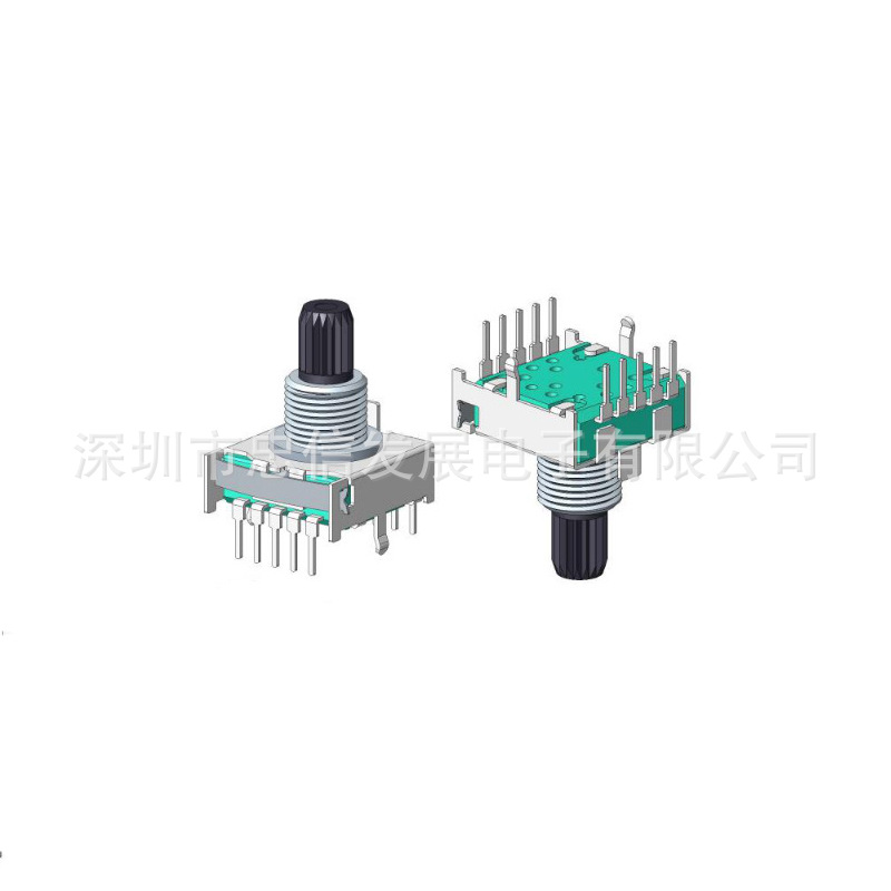 RS17旋转波段开关2档3档4档5档6档7档8档 梅花柄15mm家用电器开关