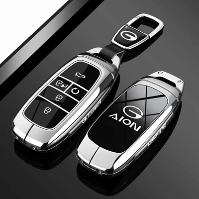 for Aion Rt Key Case New: Static Rod/Key Bag - type-a-key-silver-white-car-logo-buckle