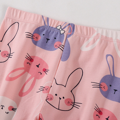 Children's Autumn Clothes and Autumn Pants Set Autumn and Winter New Girls Cartoon Underwear Set Baby Pajamas Cotton Manufacturer