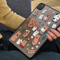 Peach Pepper Bear Apple iPad Case 2021 Tablet Shell 11-inch Air 4 Creative 10.5 Hard Shell