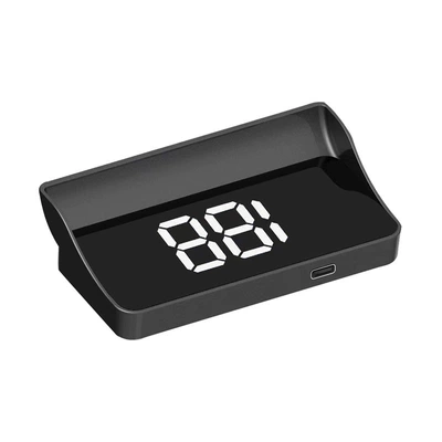 Car-Mounted Hud Head-Up Display Gps Beidou High-Definition Speedometer Car Modification Portable Multi-Function Display (Vehicle HUD) - white-kmh