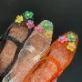 韩国包头平底外穿鞋花