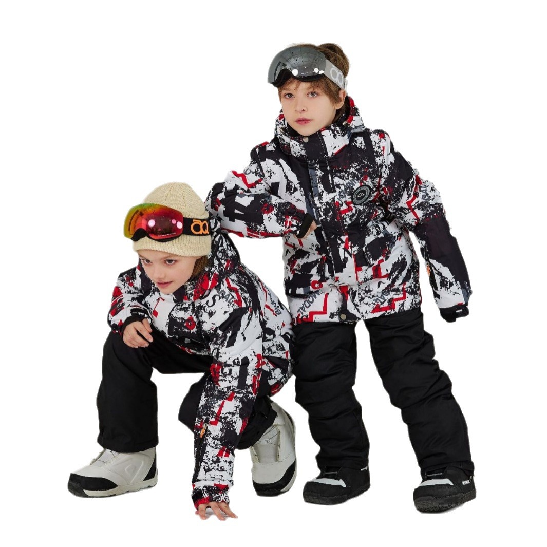 Kid's Clothing Children's ski suit set single board double board thick warm outdoor skiing_voghion.com