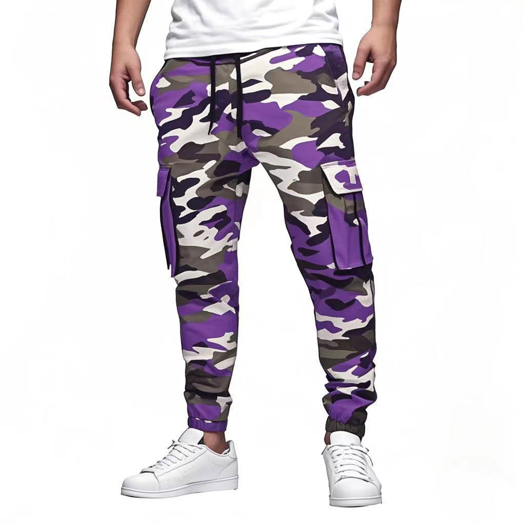 Pantalon cargo homme style décontracté avec poches multiples_voghion.com