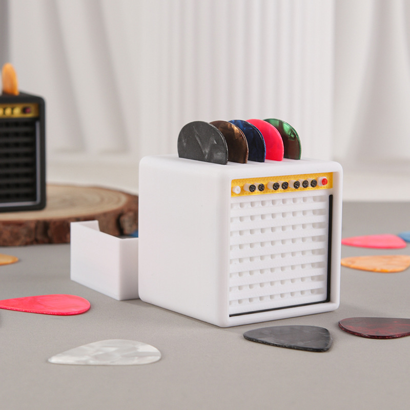 화이트 서랍형 - 피크 보관 스피커