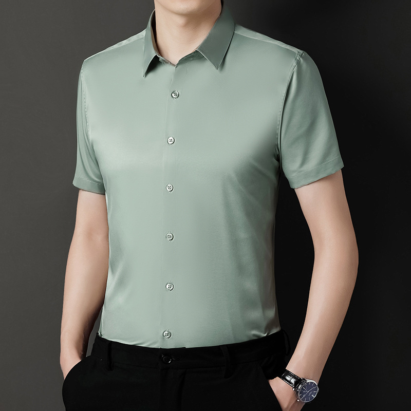 Men's Short-Sleeved Shirt, Business Formal Suit, Formal Wear, 2026 Summer Casual Slim Fit Trendy Handsome Shirt for Men Men's Short-Sleeved Shirt, Business Formal Suit, Formal Wear, 2026 Summer Casual Slim Fit Trendy Handsome Shirt for Men