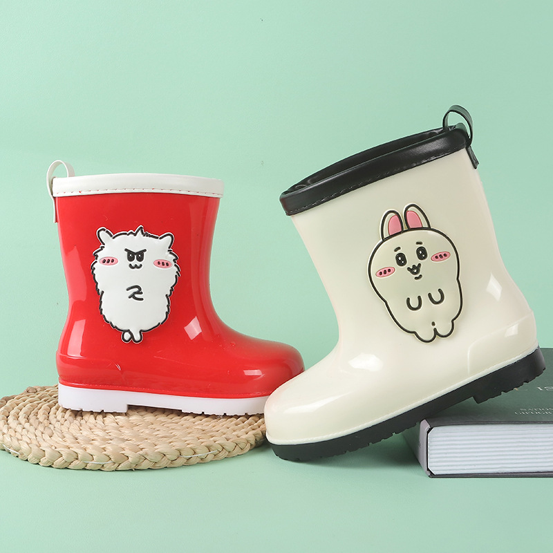 2026 New Cute Cartoon Children's Rain Boots, Waterproof Rain Shoes for Kids, Soft Sole, Non-Slip, Kindergarten Baby Water Shoes