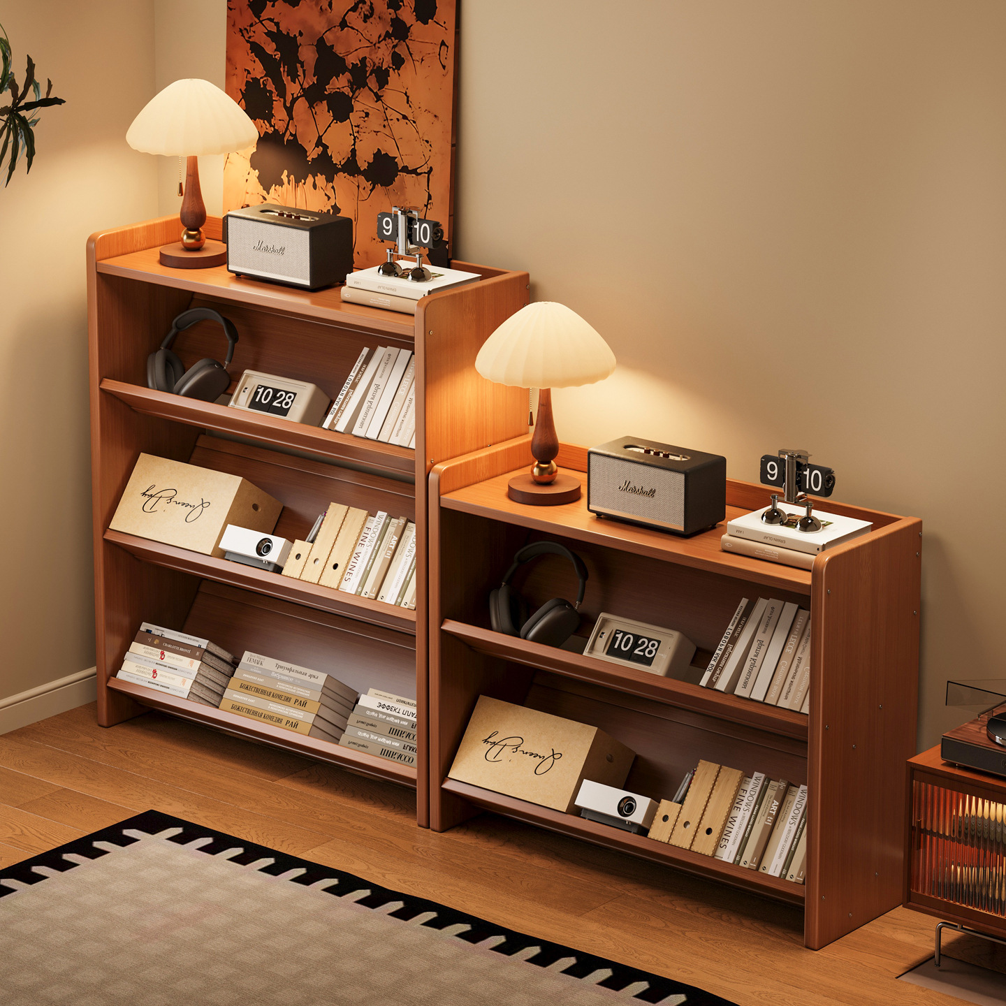 Estante de libro estante de piso armario integrado armario de almacenamiento sala de estar hogar armario de exposición de almacenamiento multicapa revista simple gabinete de libros