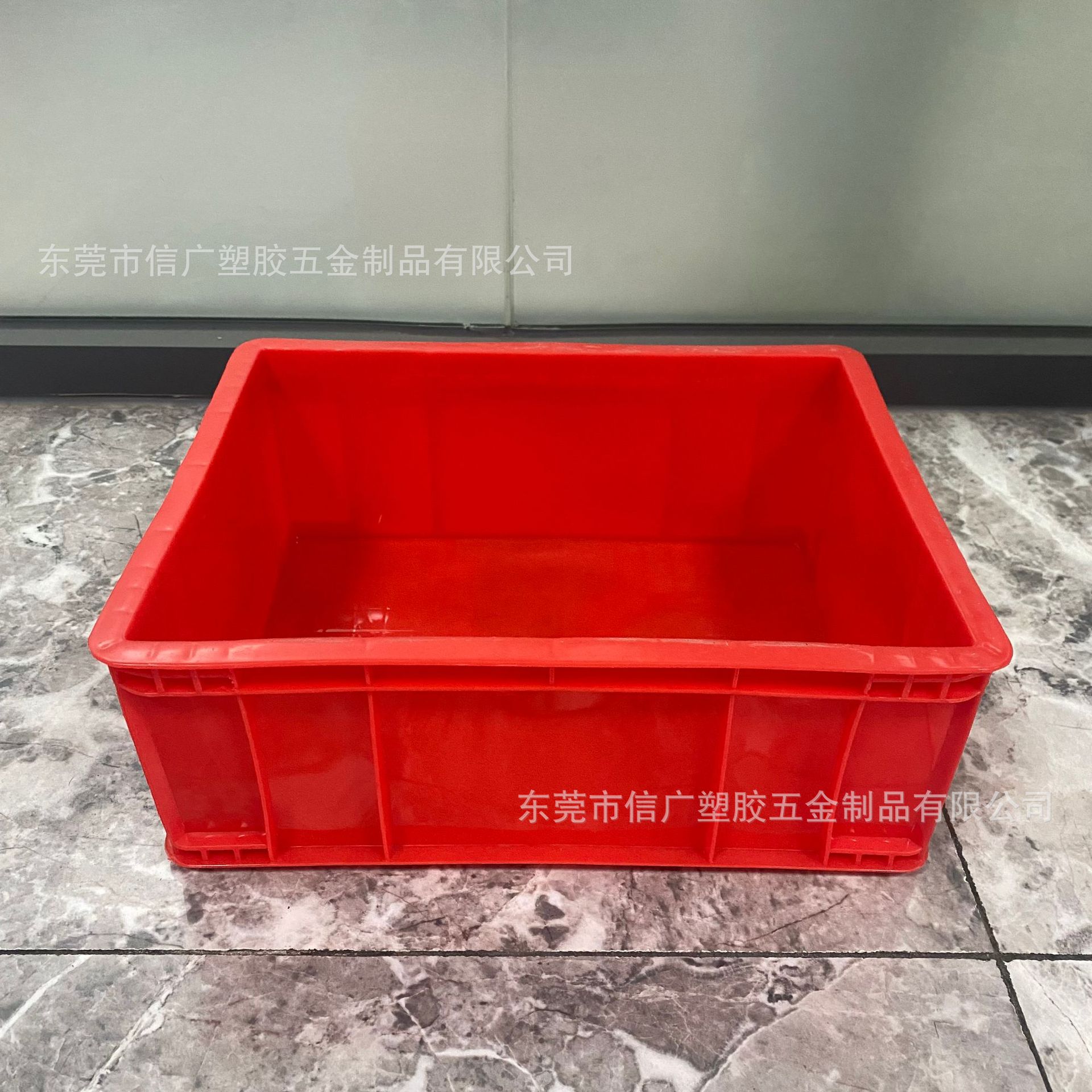 周转箱塑料加厚厂家批发长方形塑料箱工业物流中转箱蓝色水果胶箱