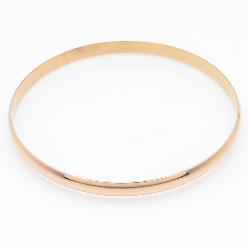 Anillo único de oro rosa