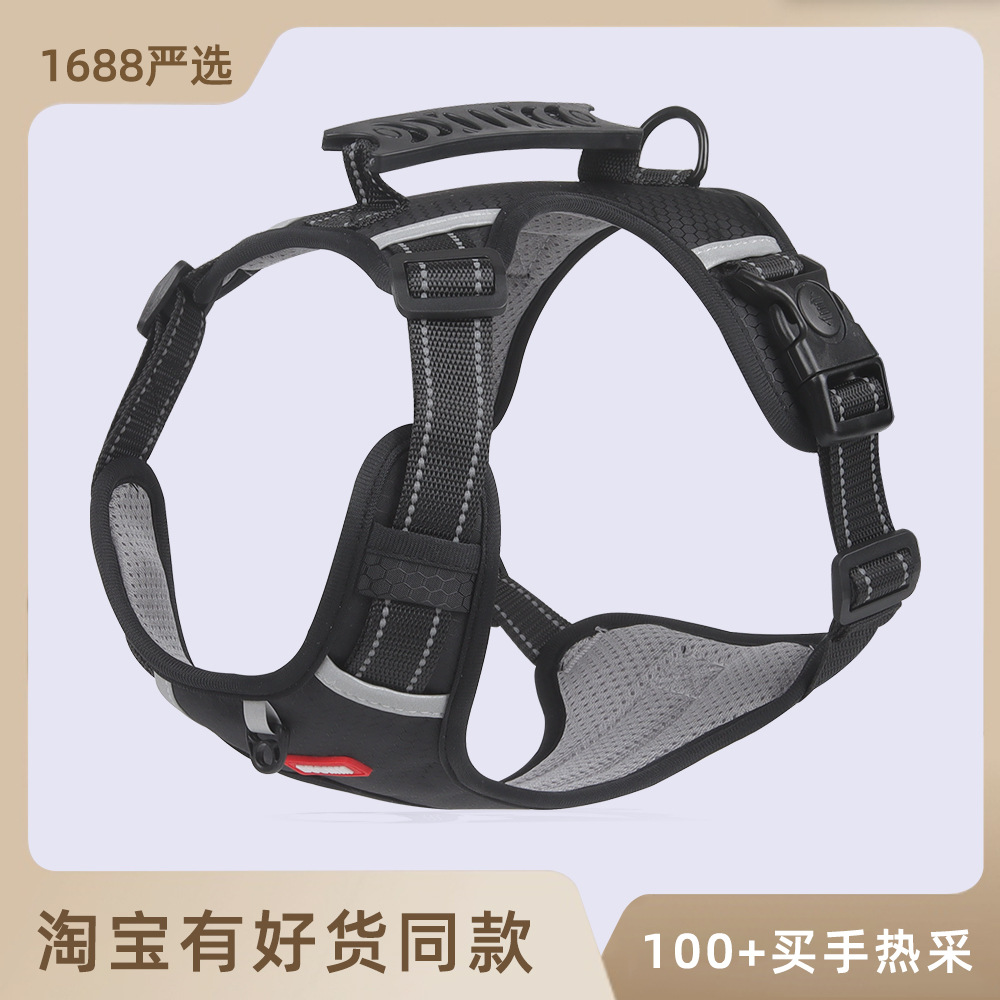 Venta caliente correa de pecho para mascotas perro mediano y grande que camina cuerda de perro chaleco cuerda de tracción anti-rotura cuerda de perro suministros para mascotas