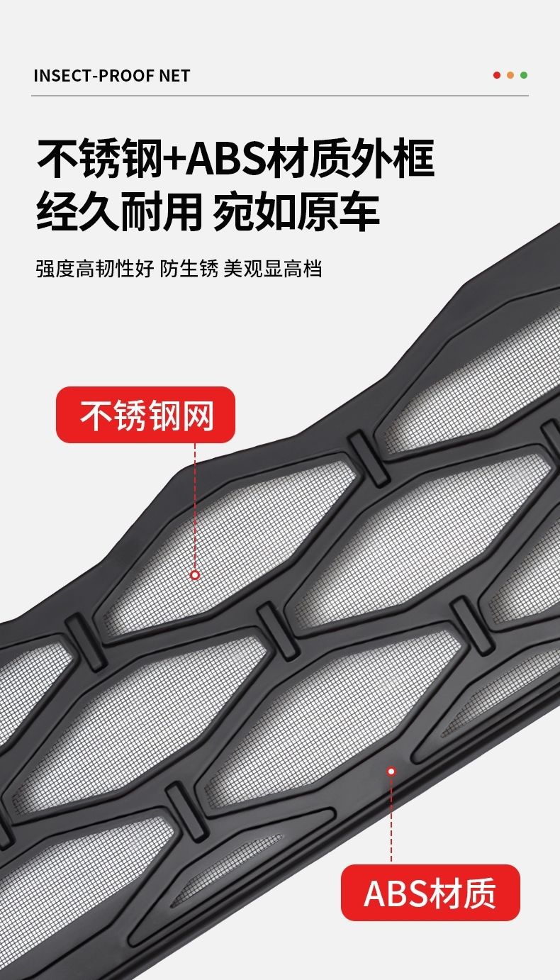 Suitable for 26 Models of Mg4 Cars, Insect-Proof Net, Grille Accessories, Modified Exterior Protection, Water Tank Clip-On Type