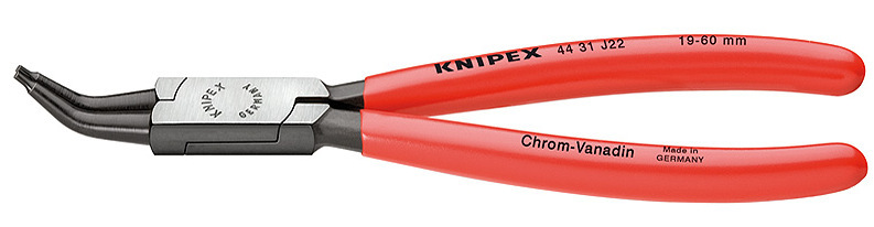 德国 KNIPEX凯尼派克45°弯头内卡簧钳4431J02  4431J12  4431