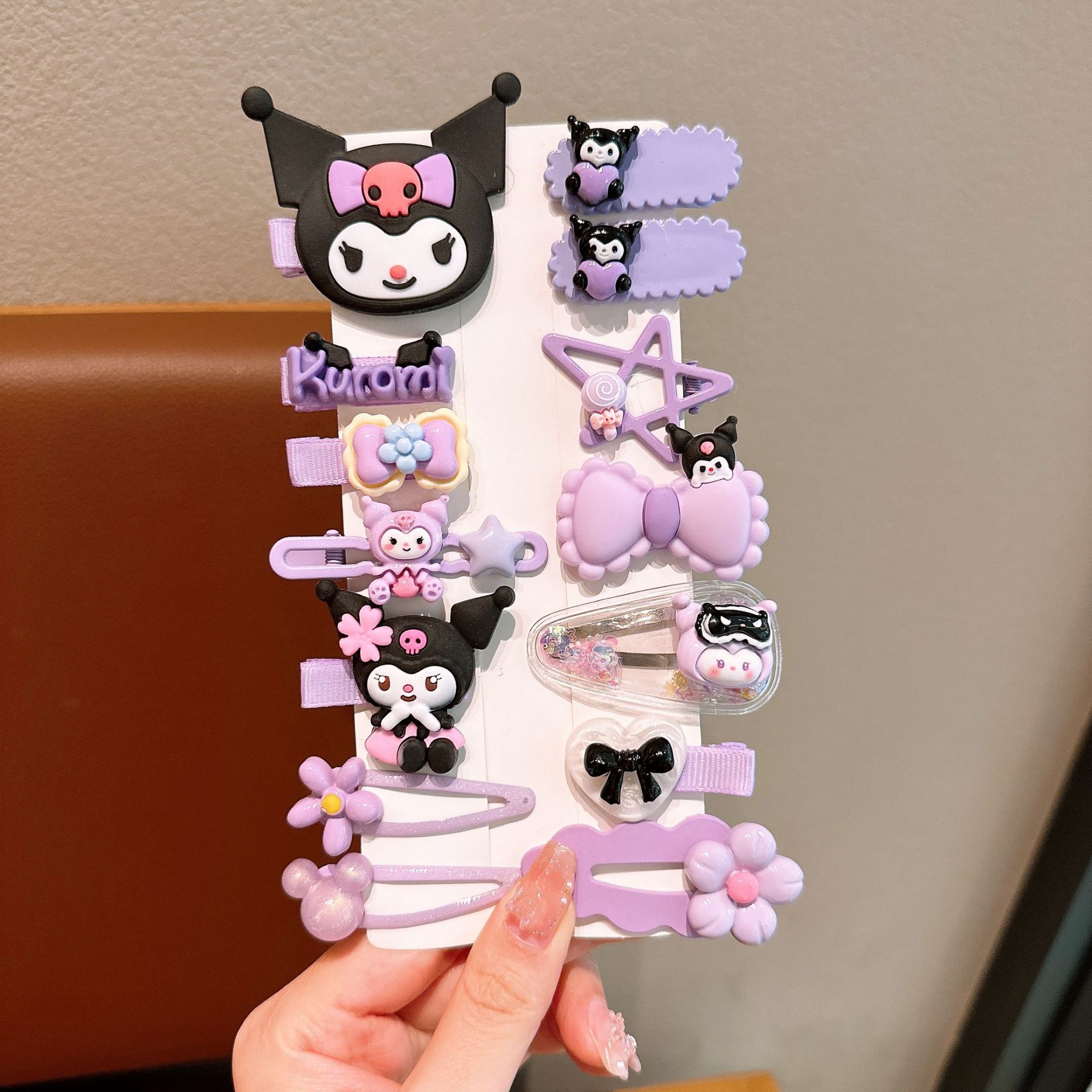 KULOMI Kids Hairpin Set Cute Sanli Pantalones Pequeñas Niñas Pequeñas Pequeñas