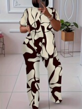 G 13925 Fashion Black Gray Print Set �ڻ�ӡ����װ ����