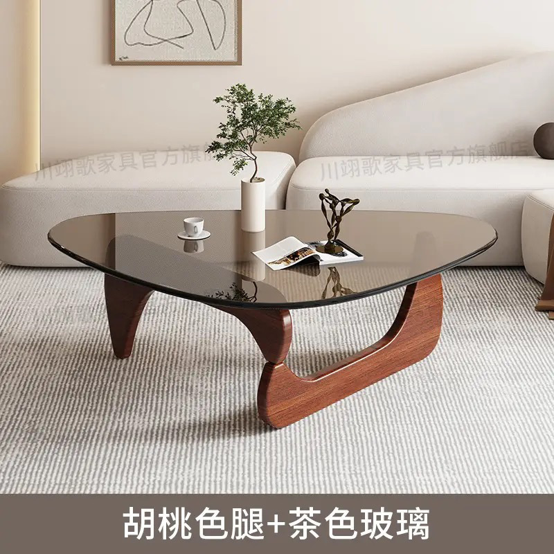 브라운 유리 + 호두 다리