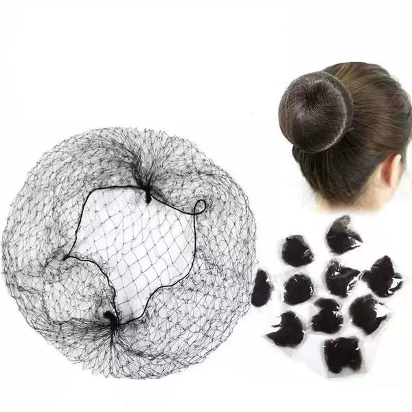 Hair net for female flight attendants, film and television, dance, ancient style, elastic, thin, invisible, fine, fake, manufacturer direct cross-border sales, net cap