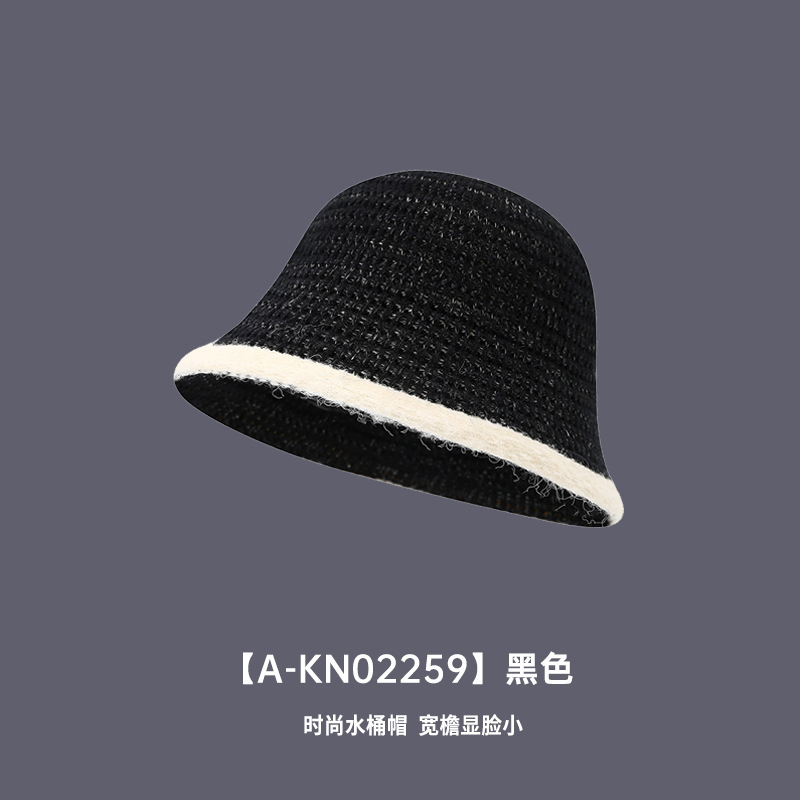 春夏季户外透气出游宽檐带防风绳渔夫帽纯色防晒渔夫帽子秋季盆帽|undefined