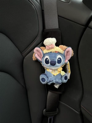 Authentic Lilo and Stitch Sürətlər qutusu və əl tormozu başlıqları - shoulder-pads-14-black-plush-genuine-squatting-stitch-cake-hat-butter-bib