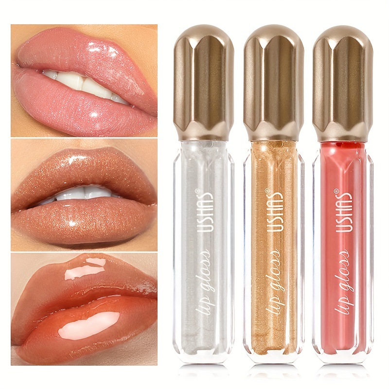 USHAS European and American Cross-border spot líquido lápiz labial taza antiadherente sin decoloración brillo de labios impermeable esmalte de labios LG2467B