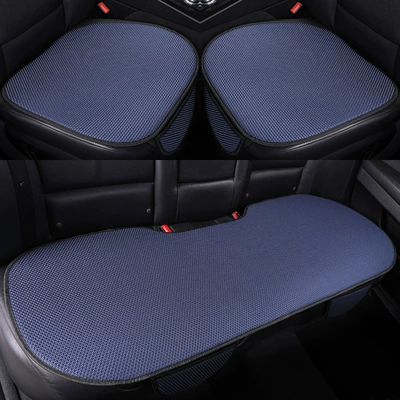 Seat cushion, seat cover — Silk Summer Seat Cushions, Universal for - sapphire-blue-ice-silk-thickened-version-front-seat-cushion-one