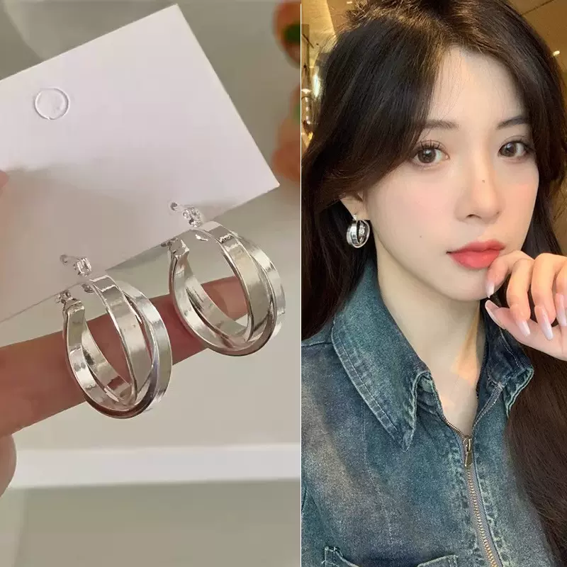 狂飙大嫂陈书婷同款几何圈圈耳环女小众高级耳饰独特设计耳坠耳扣