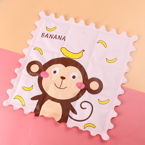 Summer Cartoon Cute Ice Mat Student Cooling Ice Crystal Cooling Mat Car Cooling Pet Dog Gel Cushion Wholesale