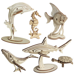 Puzzle for children, wholesale, undersea world animal 3D ocean model, handmade, school recommendation, decorative item
