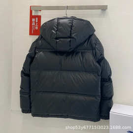 P家2025秋冬男装新款 压胶大三角标羽绒夹克宽松百搭保暖外套