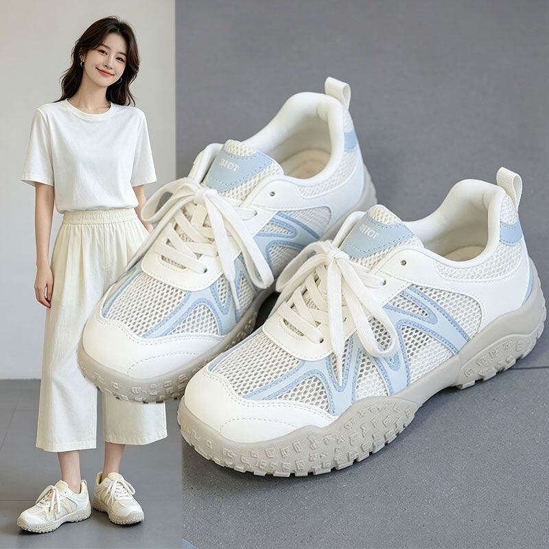 [Premium Selection] Lightweight, Non-Slip, Wear-Resistant, Breathable Running Sneakers for Women, 2026 Spring/Summer Hot-Selling Model, Dirt-Resistant, Height-Increasing