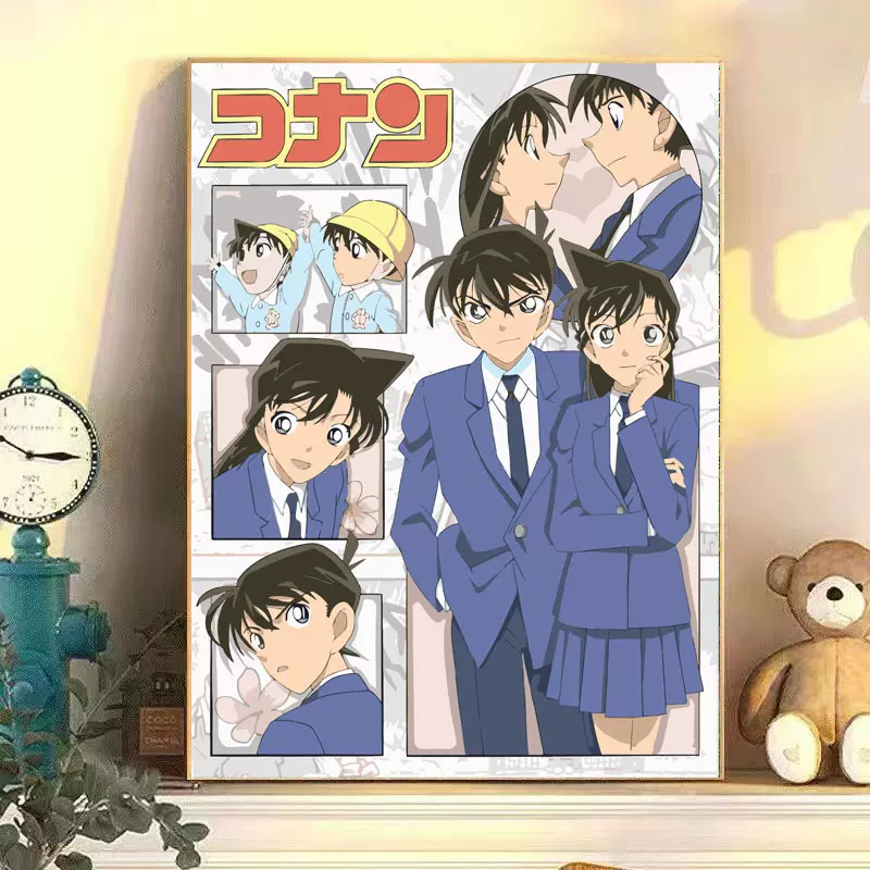 厂家直销数字油画diy 填充油彩画简单纯手工涂色客厅装饰卡通动漫