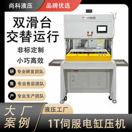 双滑台交替运行伺服压机 硅胶冲压节能高效 1T10吨可定制伺服压机